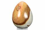 Polished Polychrome Jasper Egg - Madagascar #245718-1